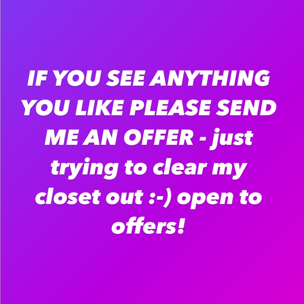 Open to offers!